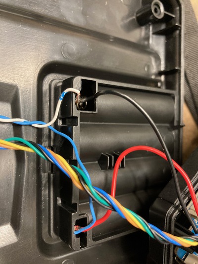 connections to battery bay