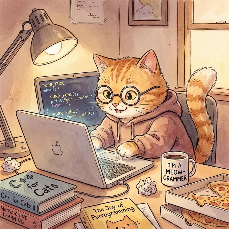 programmer cat